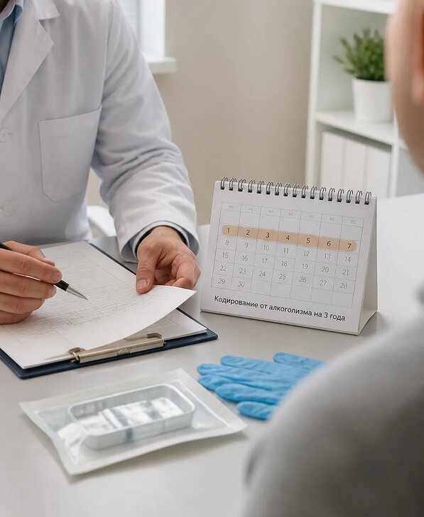 Кодирование от алкоголизма на три года с поддержкой в Старой Руссе